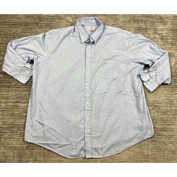 croft & barrow Other - Croft & Barrow‎ Shirt Mens 20 34/35 Blue Button Up Easy Care Classic Fit Casual